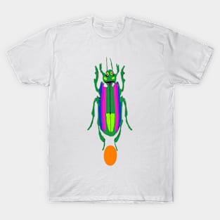 Jewel Scarab Design on White Background T-Shirt